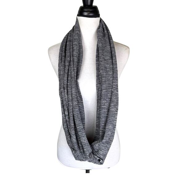 Lululemon Vinyasa Scarf Lycra Rulu Coco Pique Black White Black Snap Verstitale - Picture 6 of 8